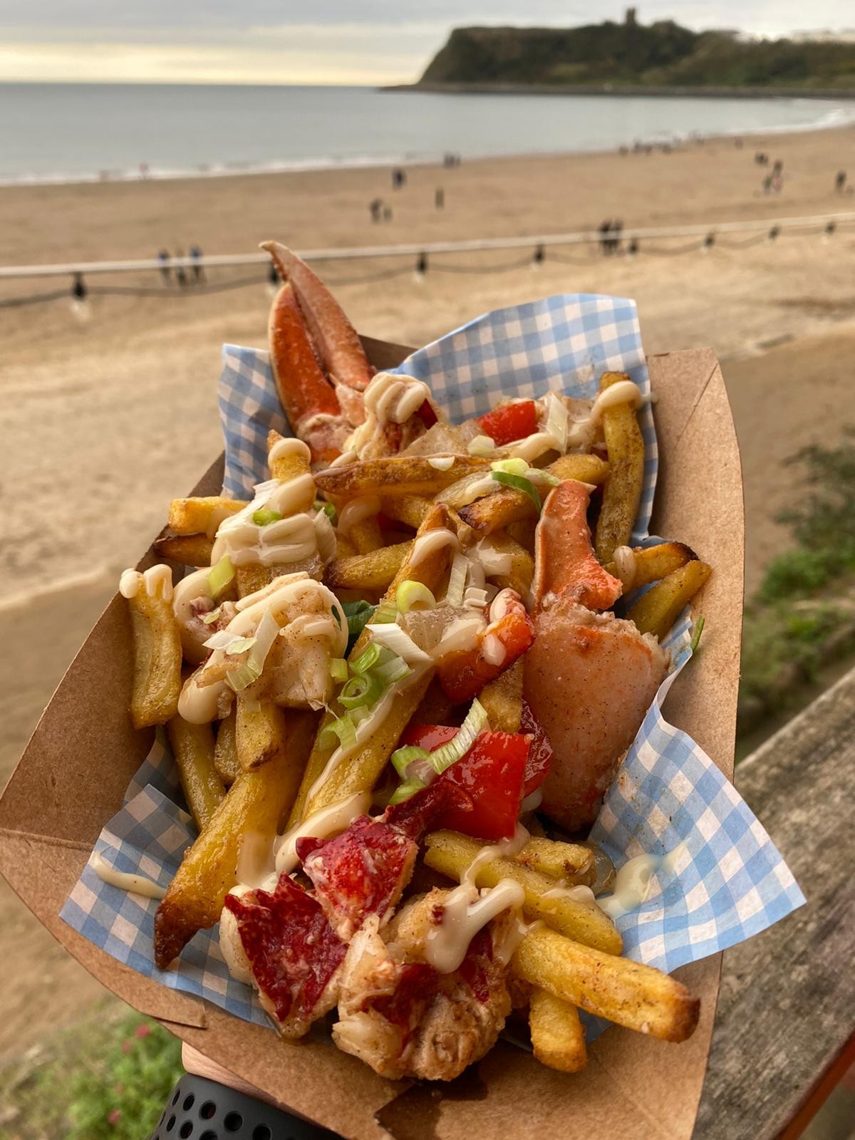 lobster and chips