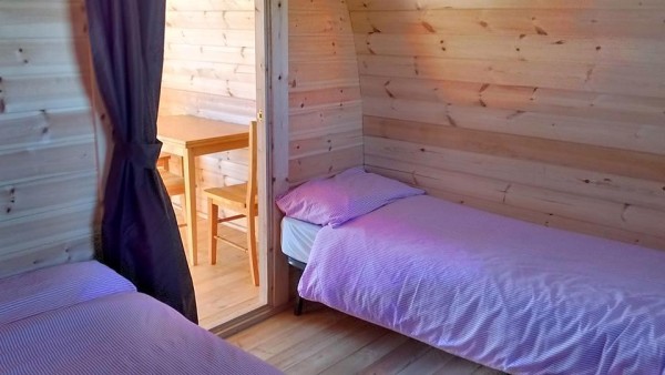 Glamping bedroom